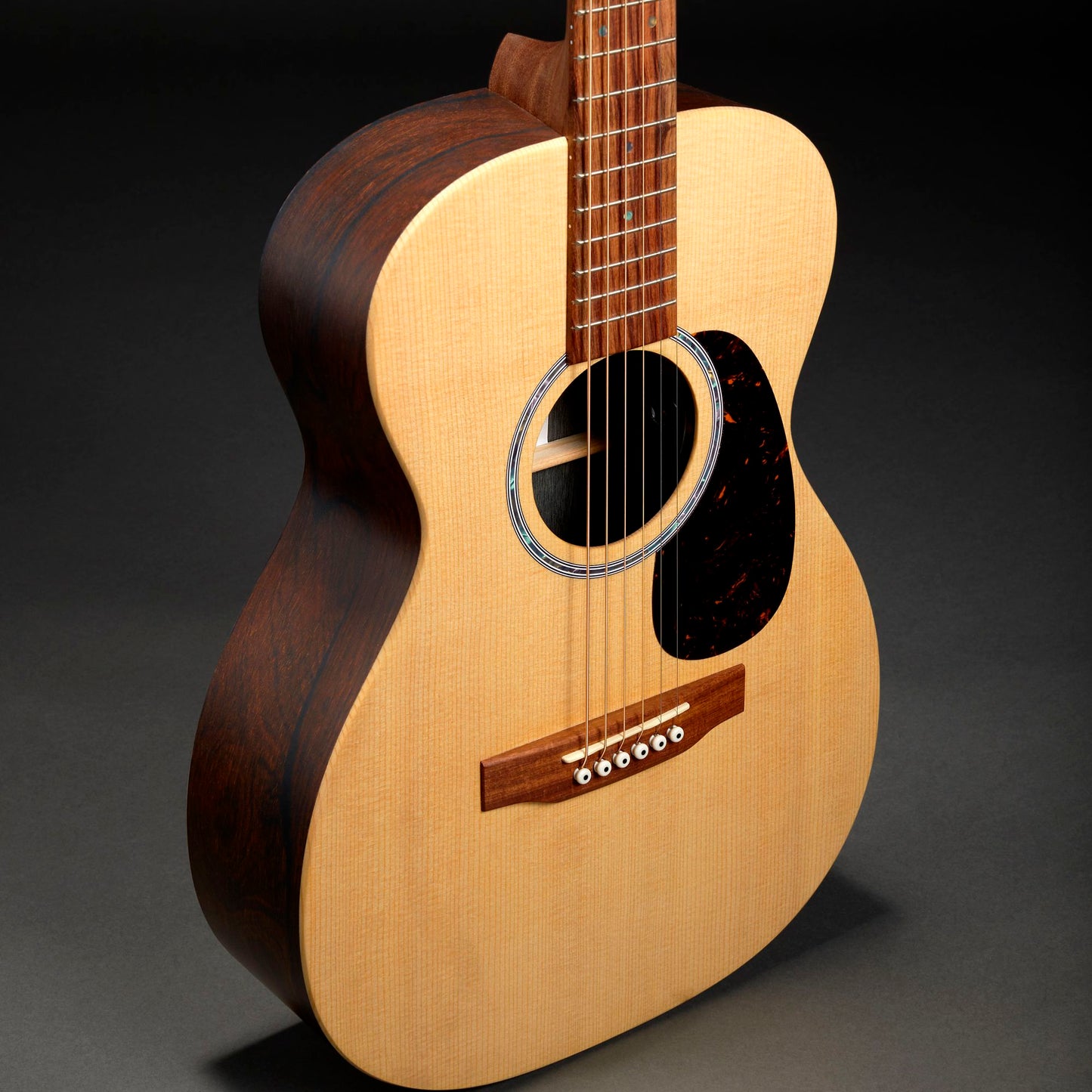 Martin 0-X2E Electro Acoustic Guitar; Solid Spruce / Cocobolo | Incl Softshell Case