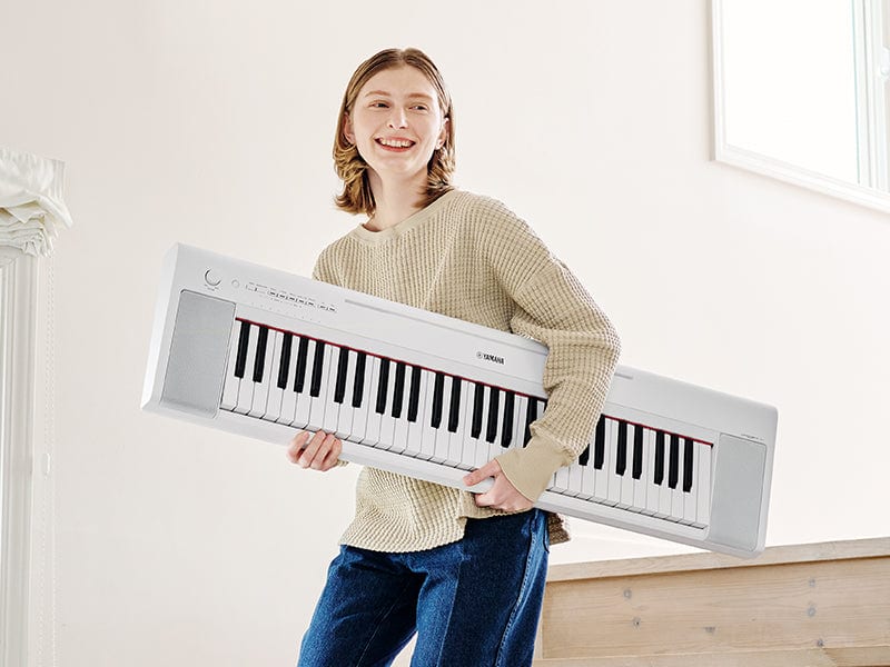 Yamaha Piaggero NP15 Smart Portable Piano; White