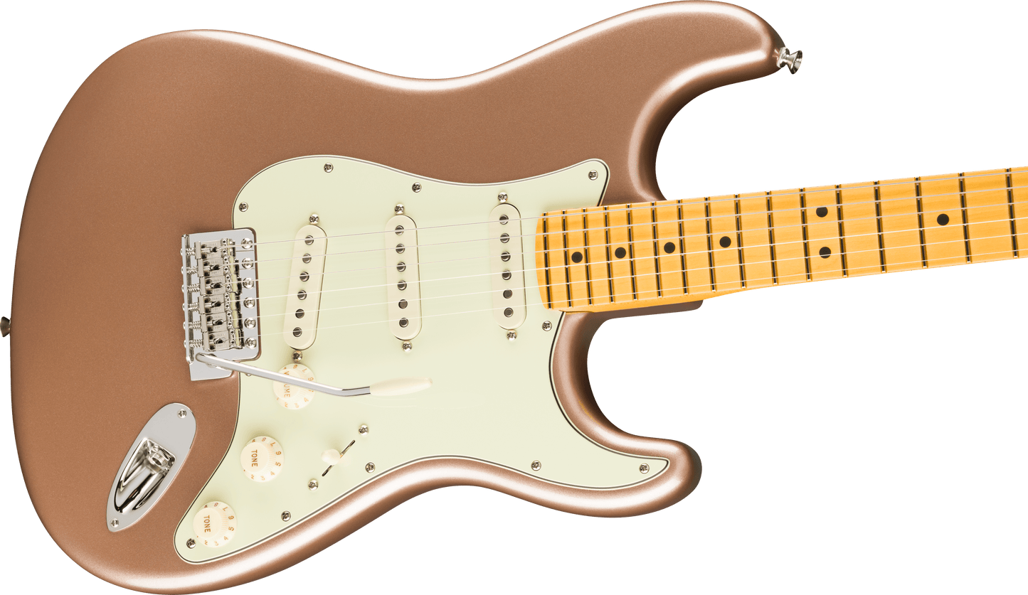 Fender American Professional Classic Stratocaster; Maple Fingerboard, Faded Firemist Gold