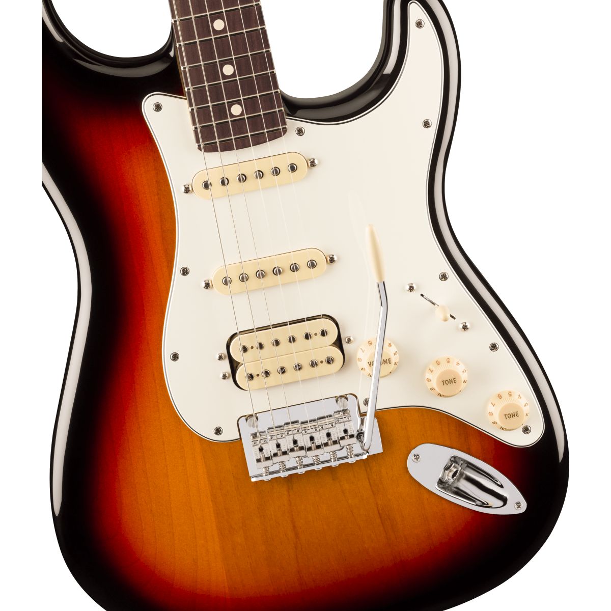 Fender Player II Stratocaster HSS; Rosewood Fingerboard; 3-Color Sunburst | With FREE Gigbag