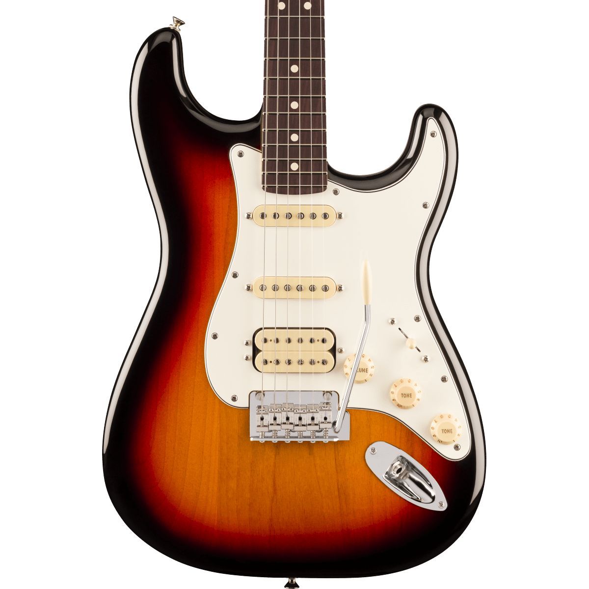 Fender Player II Stratocaster HSS; Rosewood Fingerboard; 3-Color Sunburst | With FREE Gigbag
