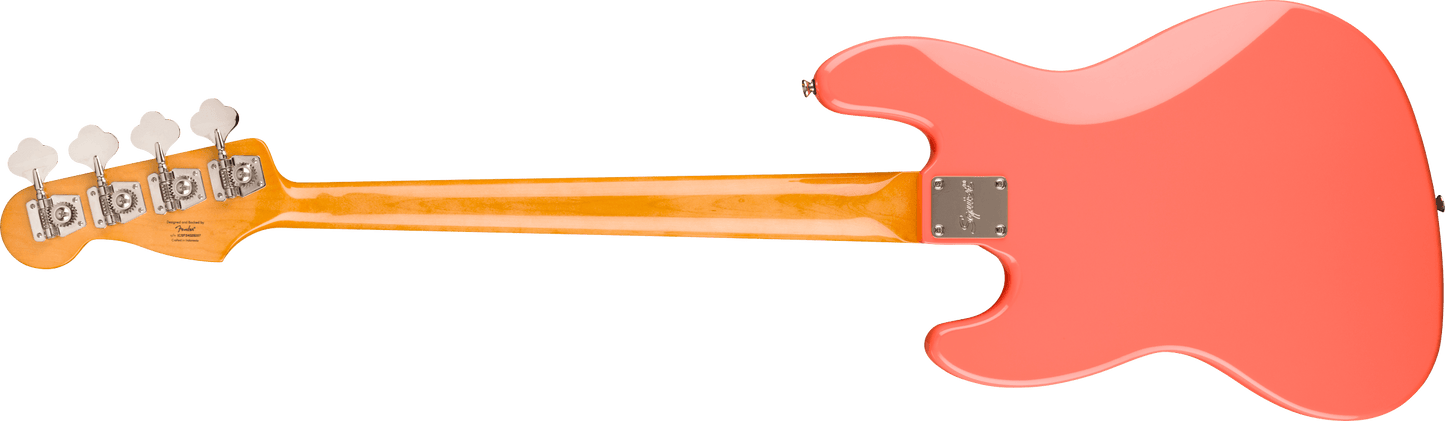 Squier Classic Vibe '60s Jazz Bass; Laurel Fingerboard, Tortoishell Pickguard, Tahitian Coral