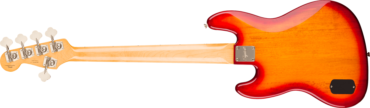 Squier Classic Vibe Active '70s Jazz Bass V, Laurel Fingerboard, White Pearloid Pickguard, Sienna Sunburst