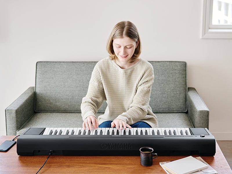 Yamaha Piaggero NP15 Smart Portable Piano; White