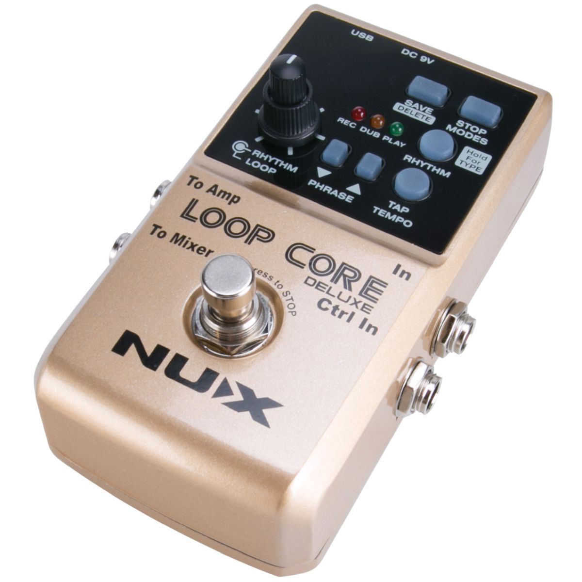 NUX Loop Core Deluxe 24-bit Looper Pedal Bundle | With FREE Pedal Topper