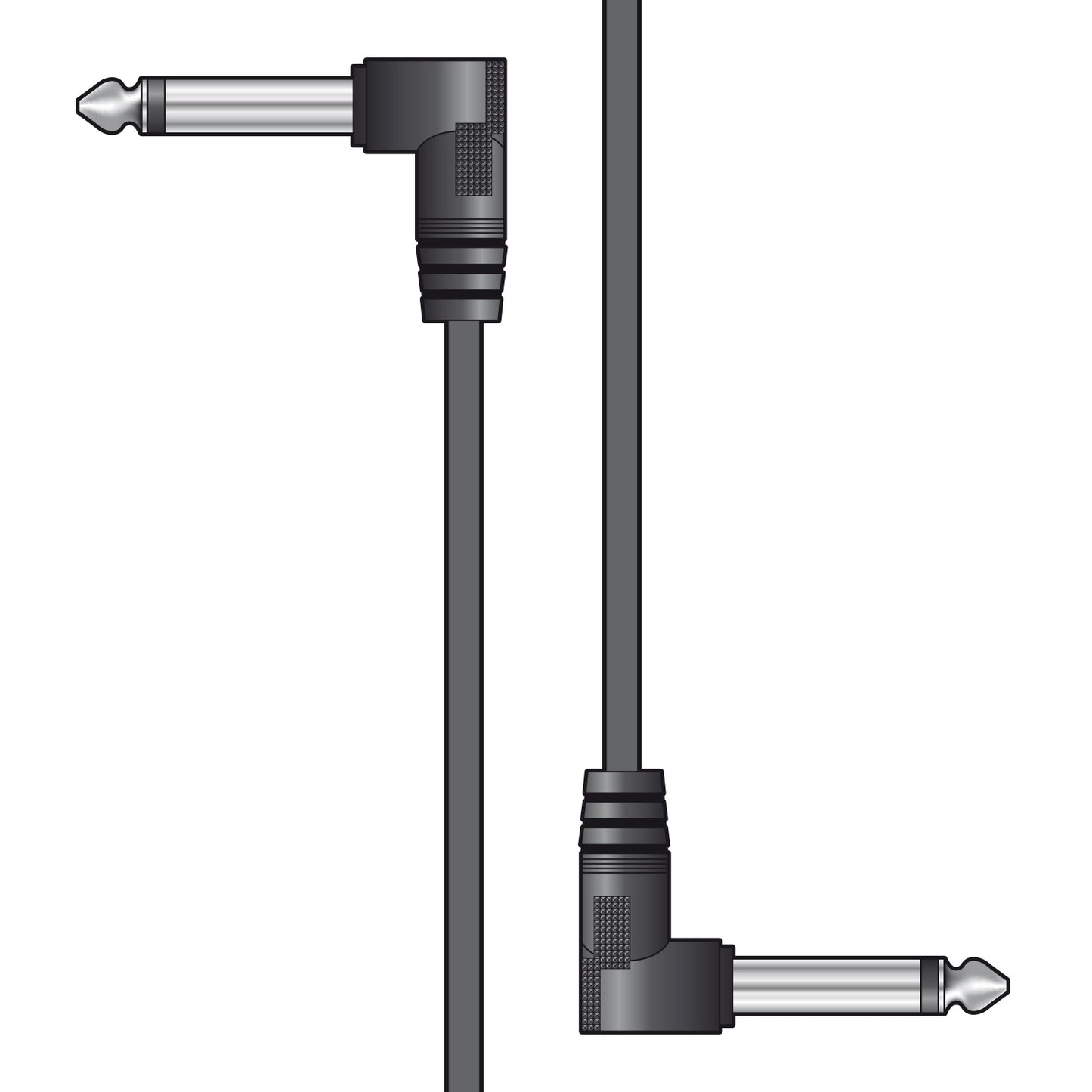 Classic Audio Patch Lead Set Black 6 pcs 0.15m