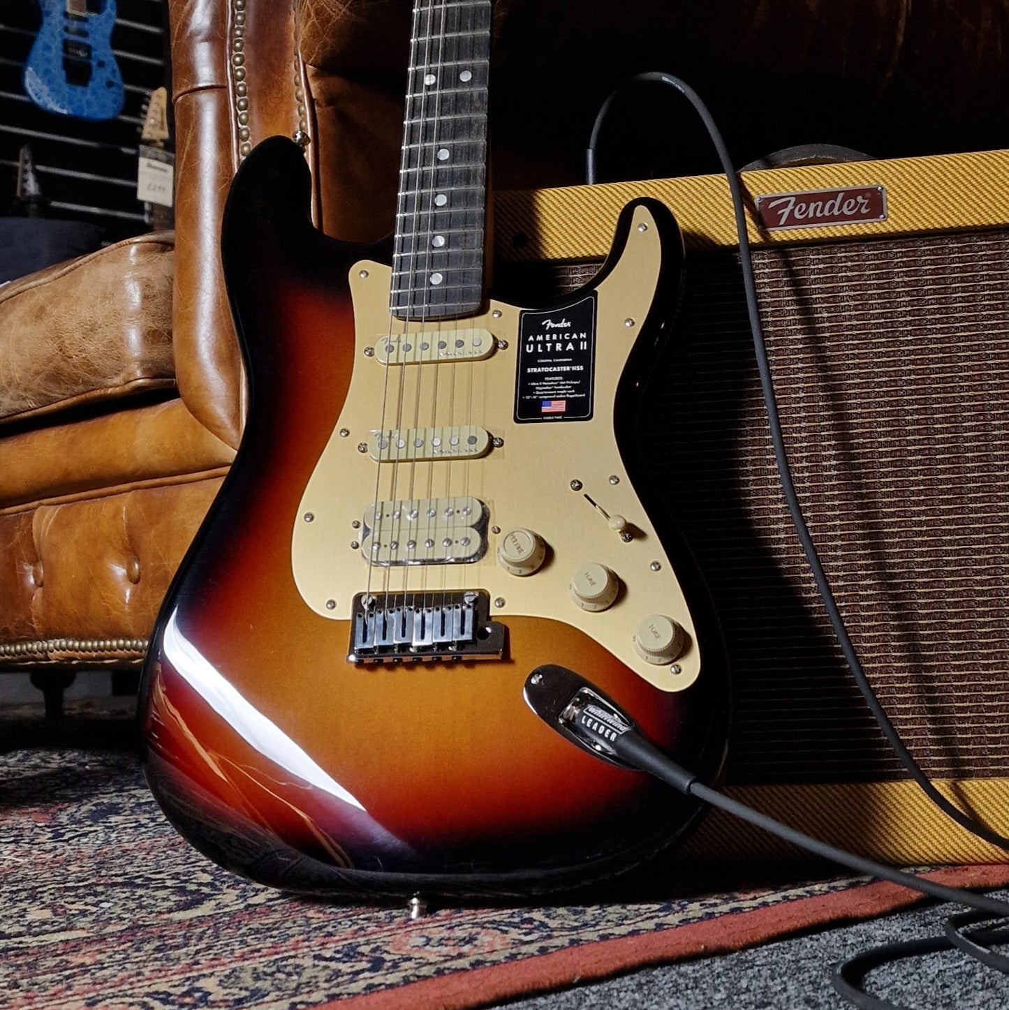 Fender American Ultra II Stratocaster HSS; Ebony Fingerboard; Ultraburst