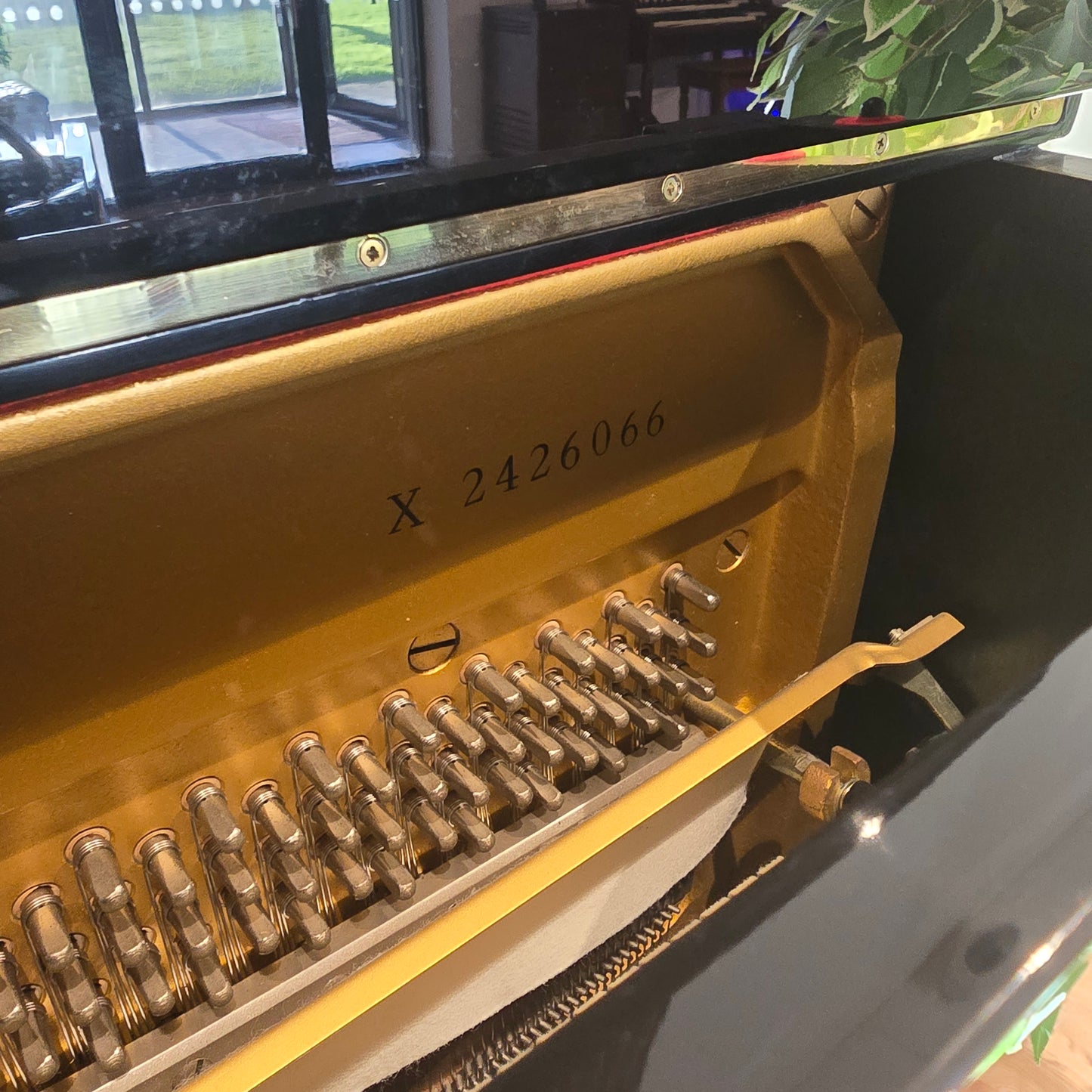 Yamaha UX (upgraded U3) Upright Piano in Polished Black Serial No: 2426066 | RECONDITIONED AS NEW