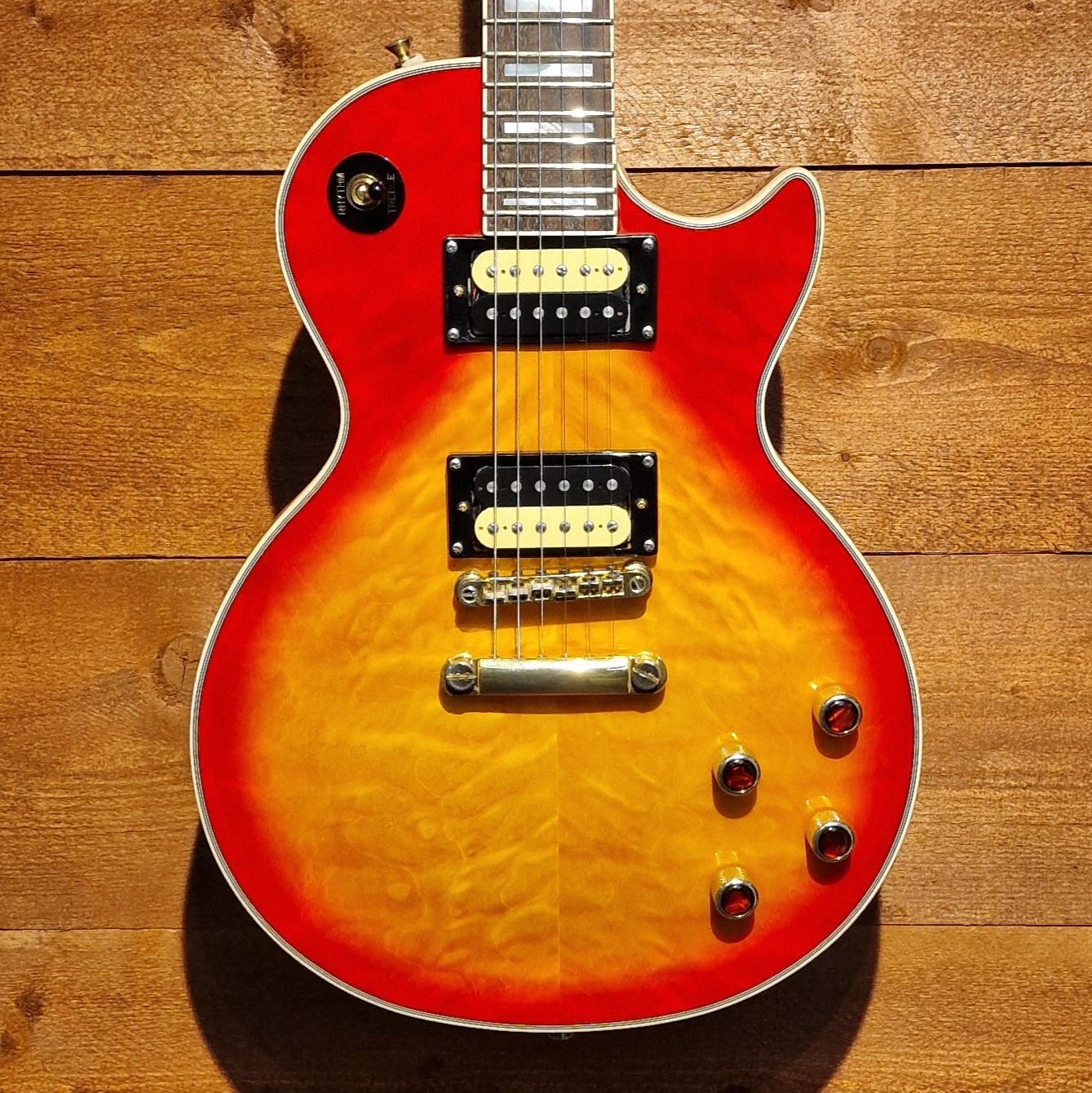 Epiphone Prophecy Les Paul Custom Plus GX; Heritage Cherry Sunburst: Serial No: 1310202239 | Second Hand