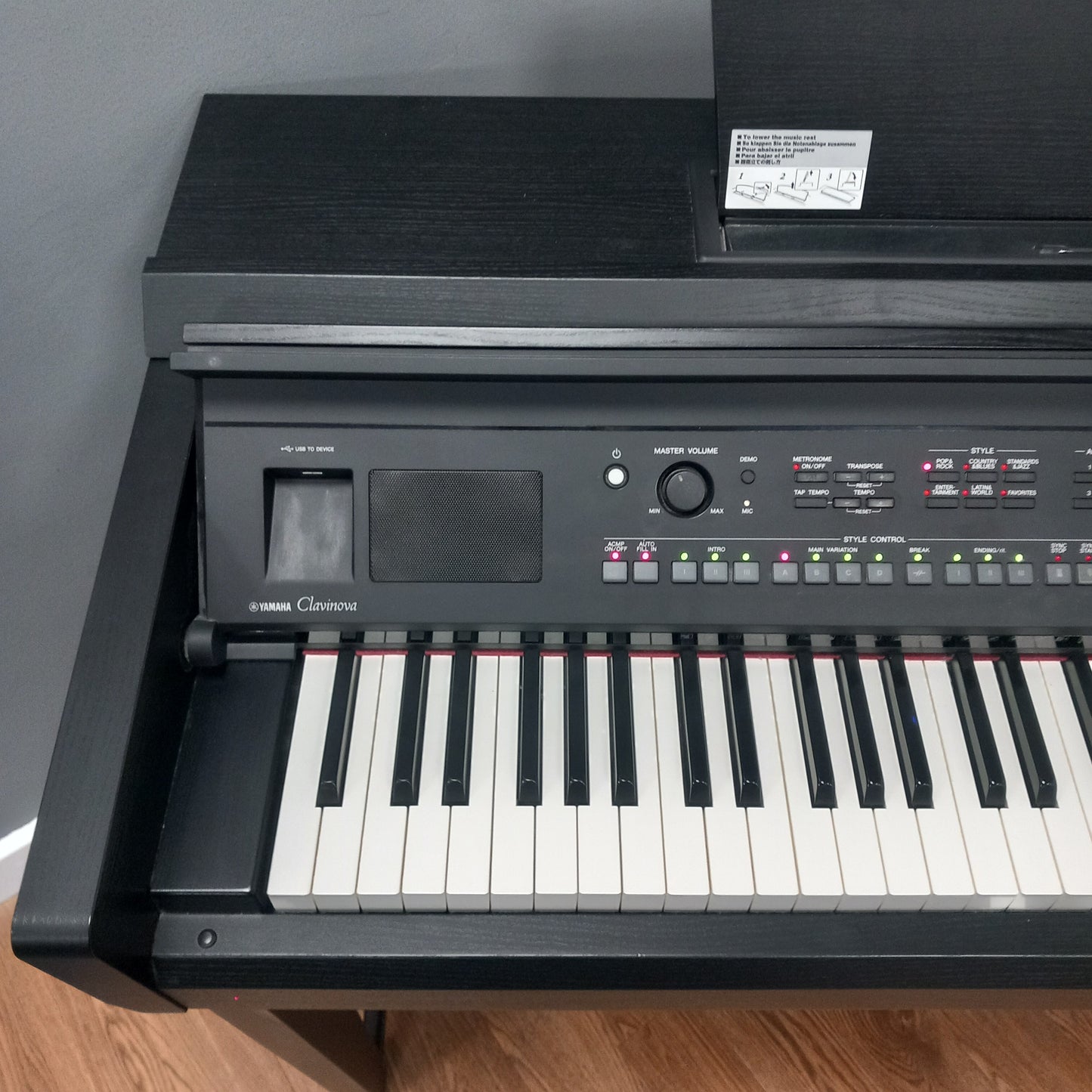Yamaha CVP605B Digital Piano With Matching Stool Serial No: BCTK01033 | Second Hand