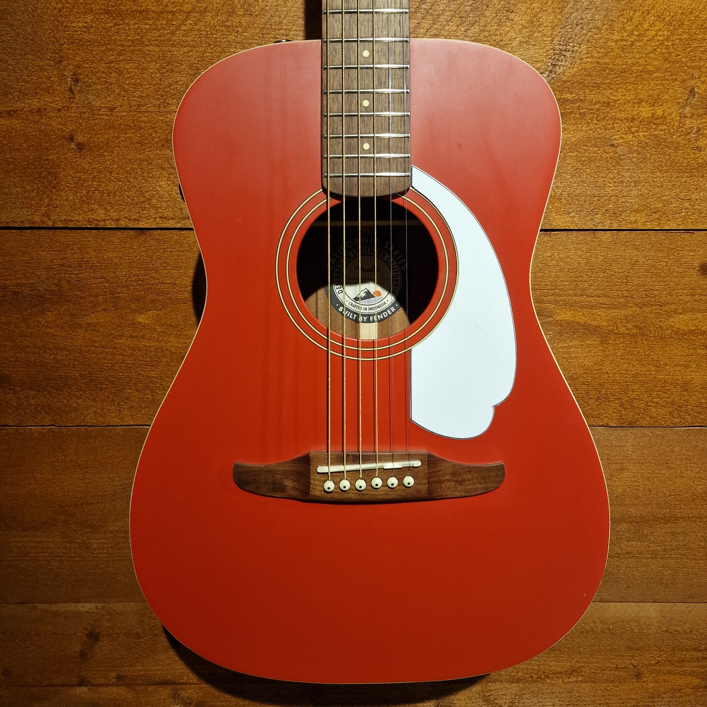Fender Malibu Player Acoustic Guitar; Fiesta Red: Serial Number: IWA2329414 | Second Hand
