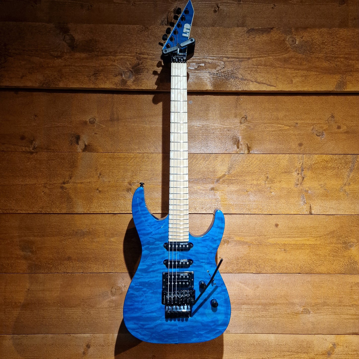 ESP LTD MH-203QM; See Thru Blue: Serial No: W122030255 | Second Hand