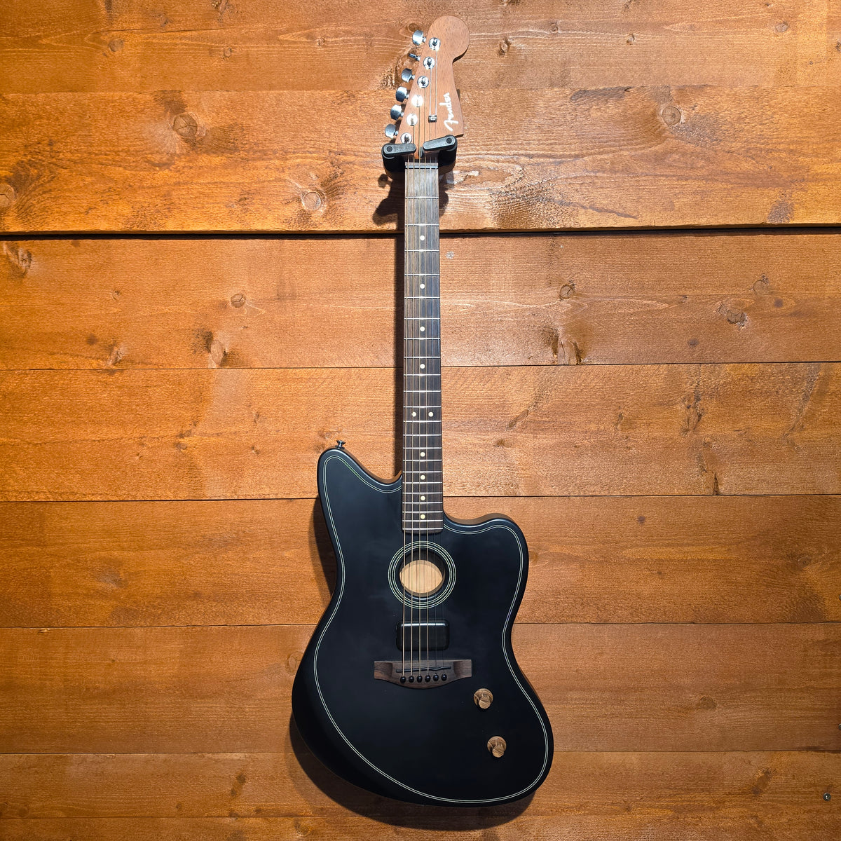 Fender Acoustasonic Standard Jazzmaster: Black: Serial No: IWF25010541 | Second Hand