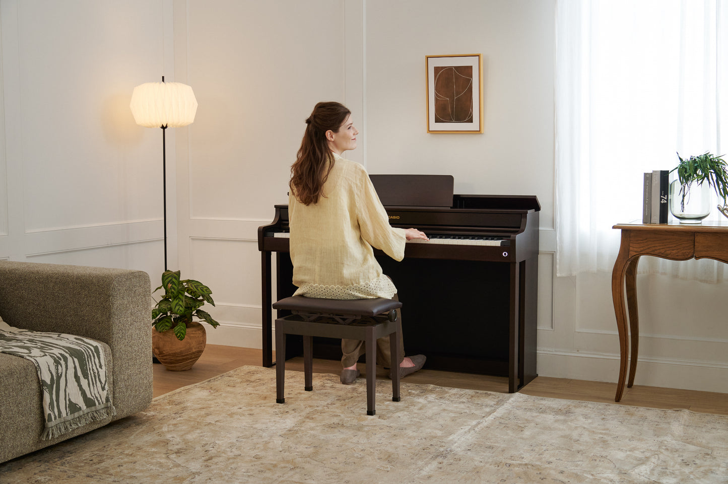 Casio AP300 Digital Piano; Brown