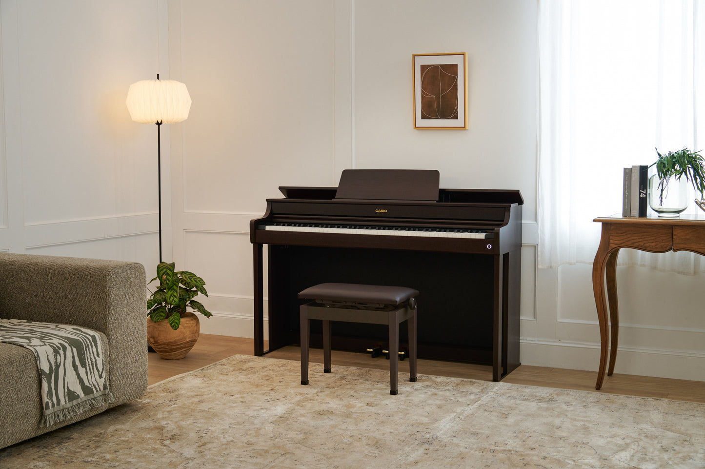 Casio AP300 Digital Piano; Brown