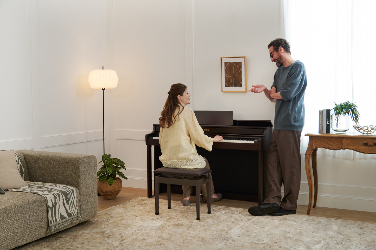 Casio AP300 Digital Piano; Brown