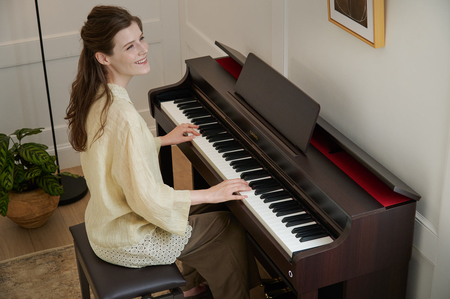 Casio AP300 Digital Piano; Brown