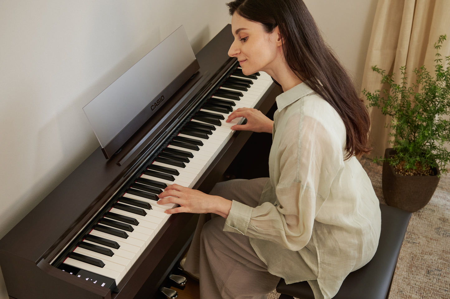 Casio AP-S200 Digital Piano Value Package; Brown