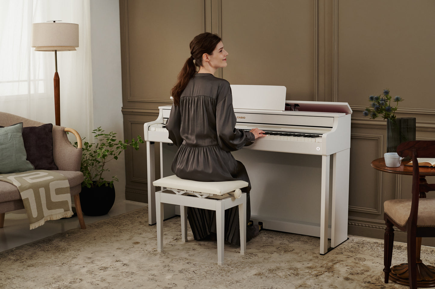 Casio AP300 Digital Piano Value Package; White