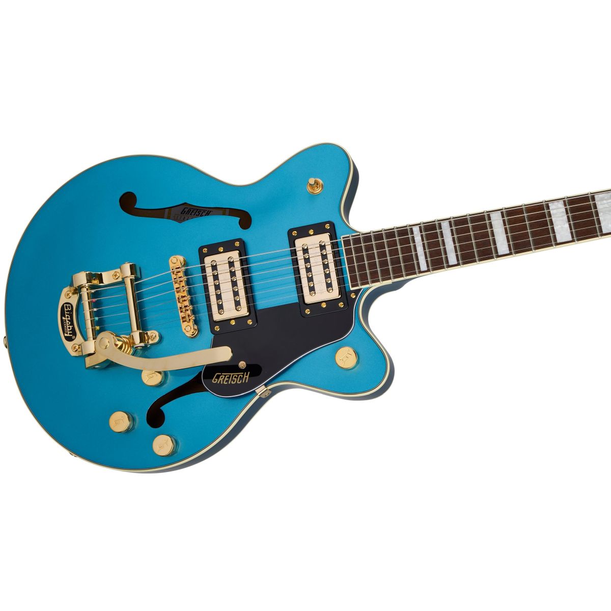 Gretsch G2655TG Streamliner Center Block Jr. Double-Cut with Bigsby LTD; Riviera Blue