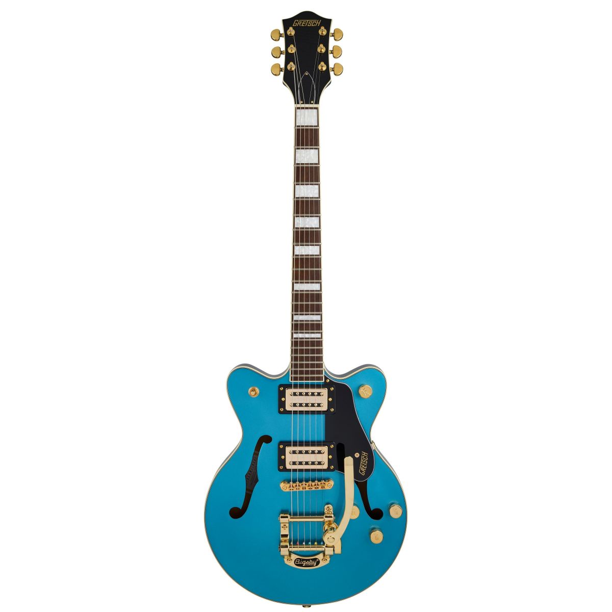 Gretsch G2655TG Streamliner Center Block Jr. Double-Cut with Bigsby LTD; Riviera Blue