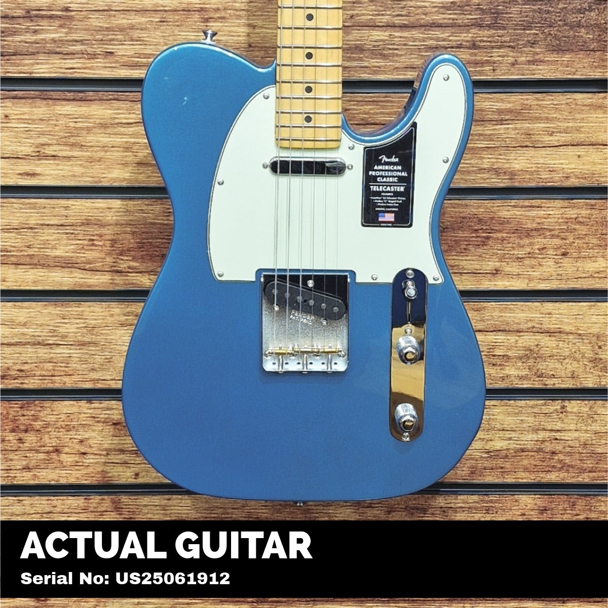 Fender American Professional Classic Telecaster; Maple Fingerboard, Faded Lake Placid Blue