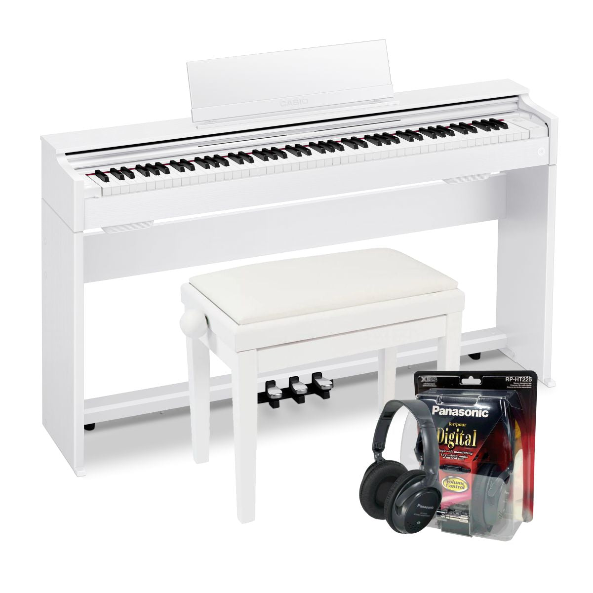 Casio AP-S200 Digital Piano Value Package; White