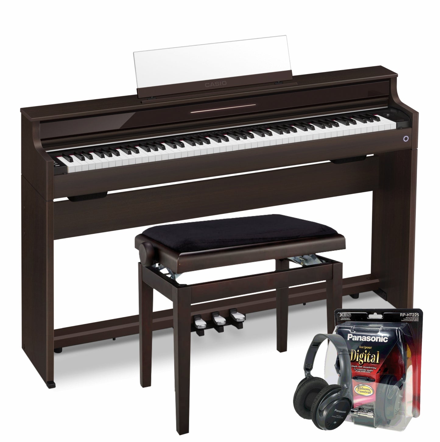 Casio AP-S450 Digital Piano Value Package; Brown