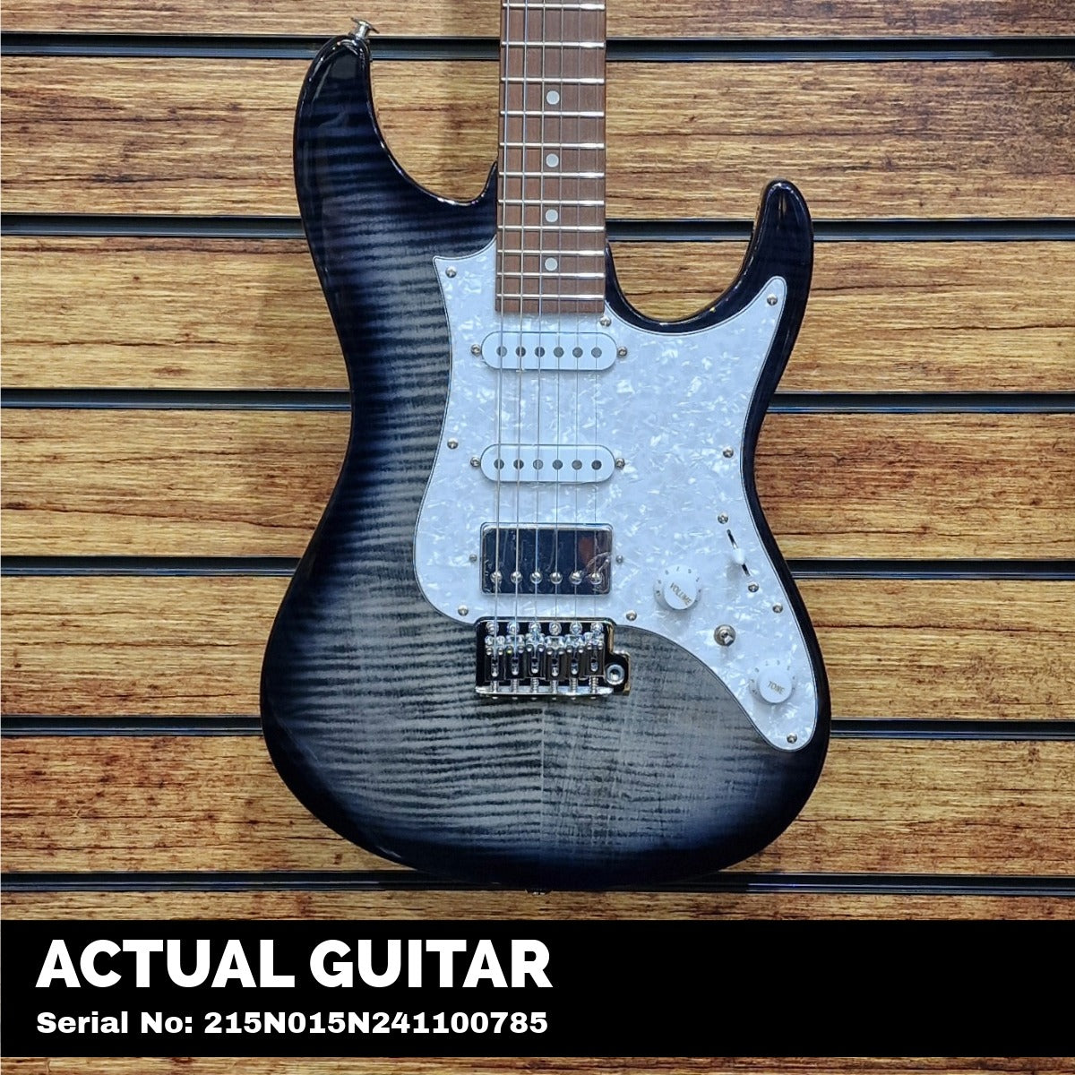 Ibanez AZ22S1F-TKS AZ Standard Series HSS Electric Guitar; Transparent Black Sunburst