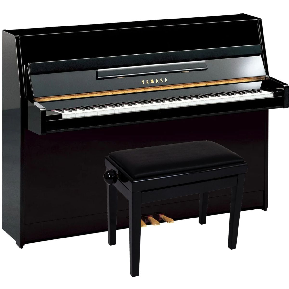 Yamaha B1 Upright Piano; Polished Ebony | £350 Cashback Offer