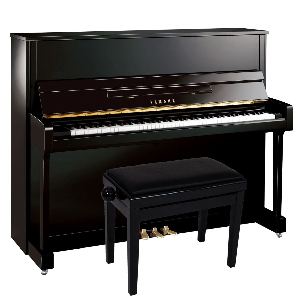 Yamaha B3 Upright Piano; Polished Ebony