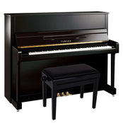Yamaha B3 Upright Piano; Polished Ebony