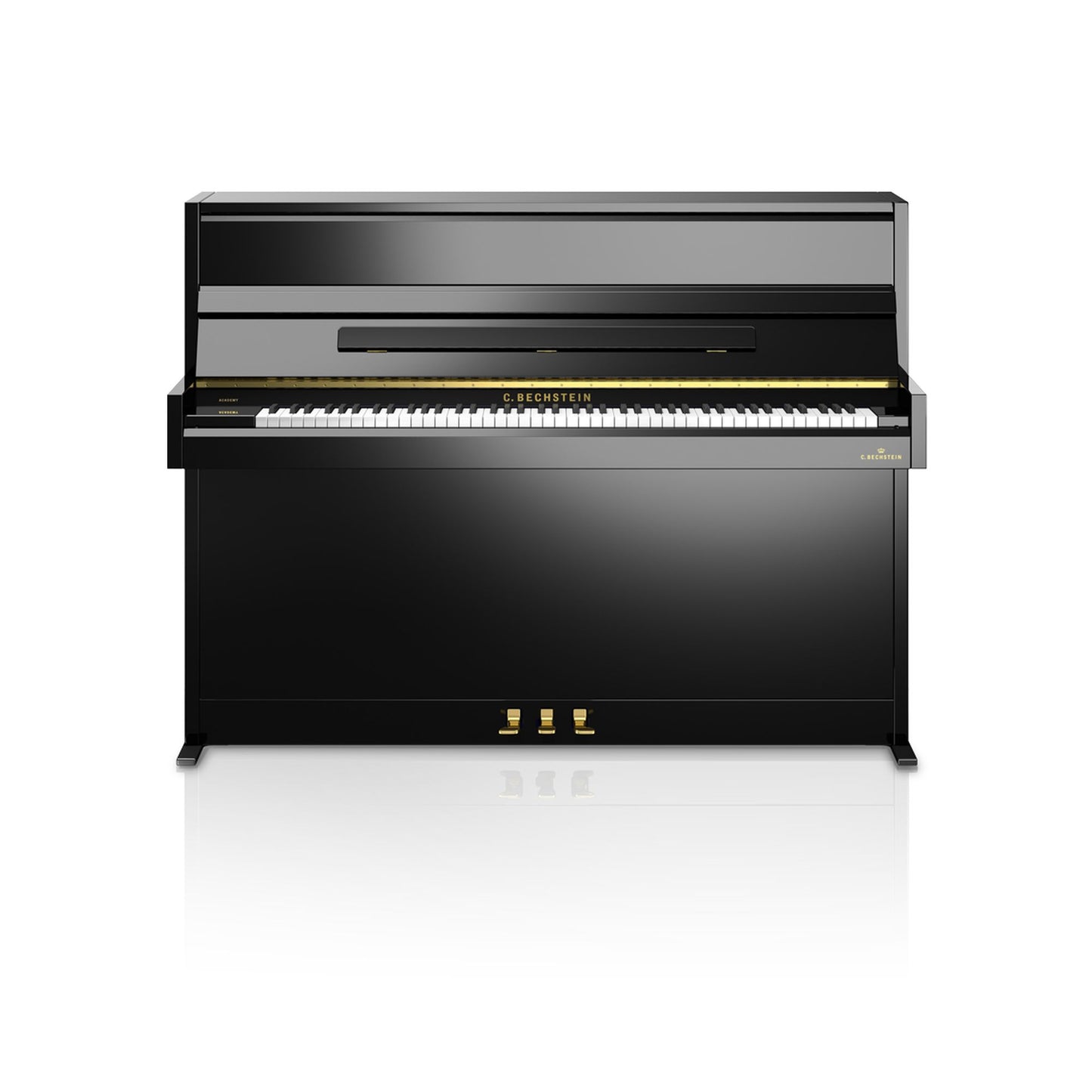 C. Bechstein Academy A2 Upright Piano in Polished Ebony