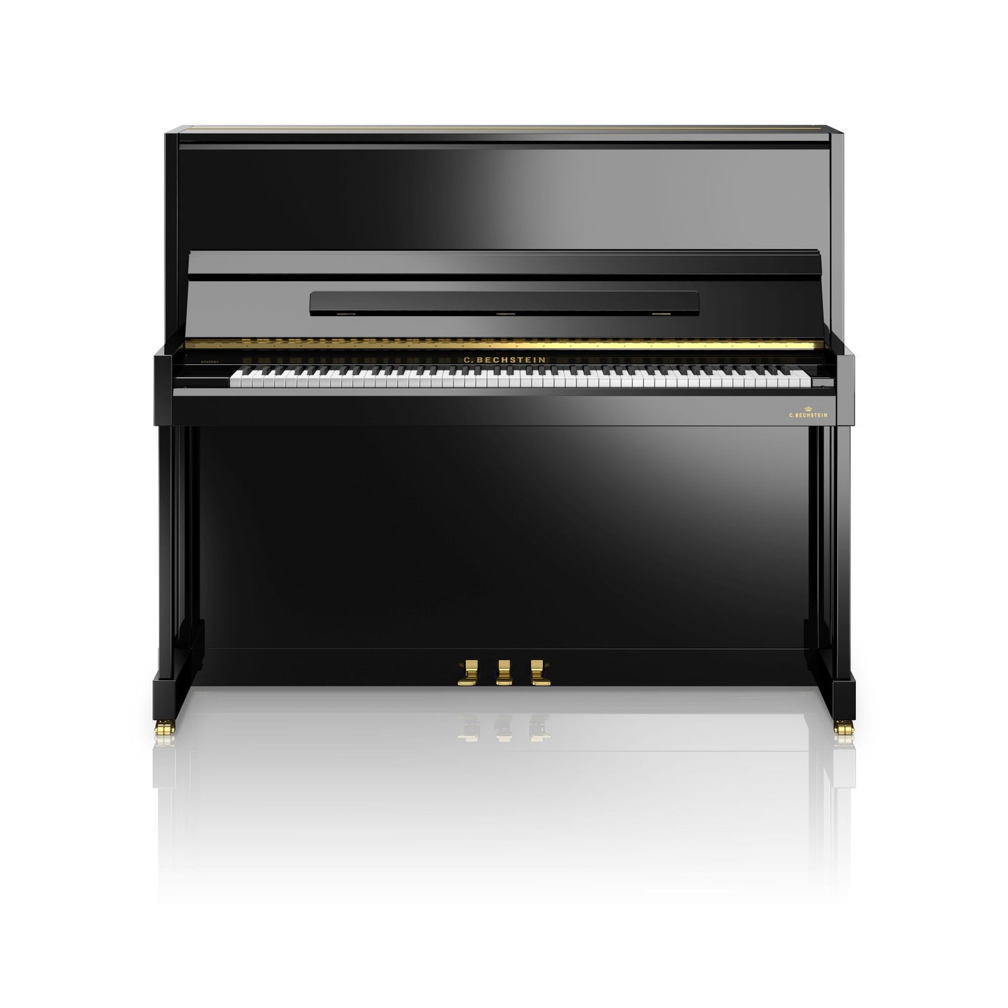 C. Bechstein Academy A6 Upright Piano in Polished Ebony