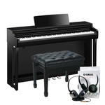 Yamaha CLP825PE Polished Ebony Concert Package
