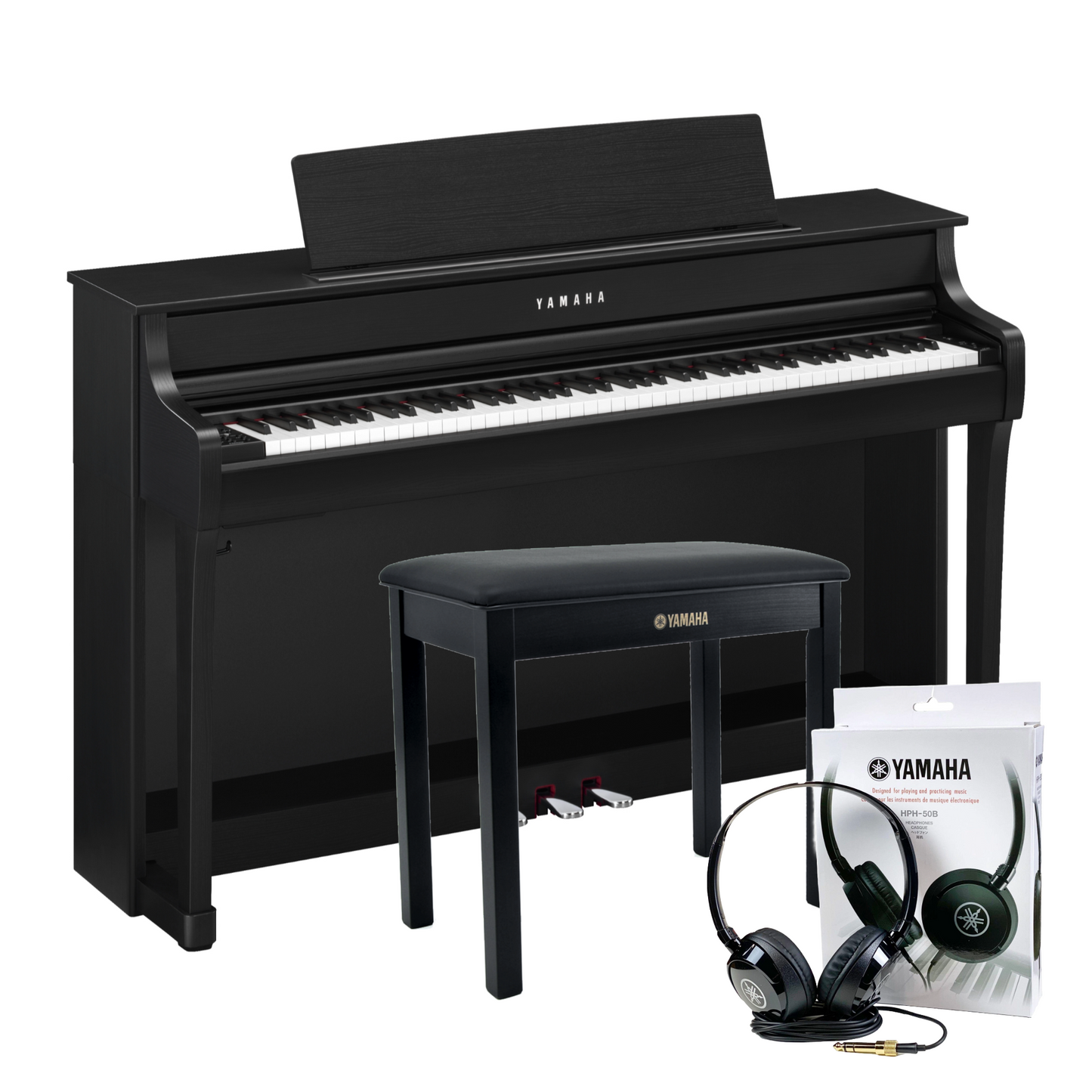 Yamaha CLP845B Black Walnut Branded Accessories Package | £150 Cashback Offer