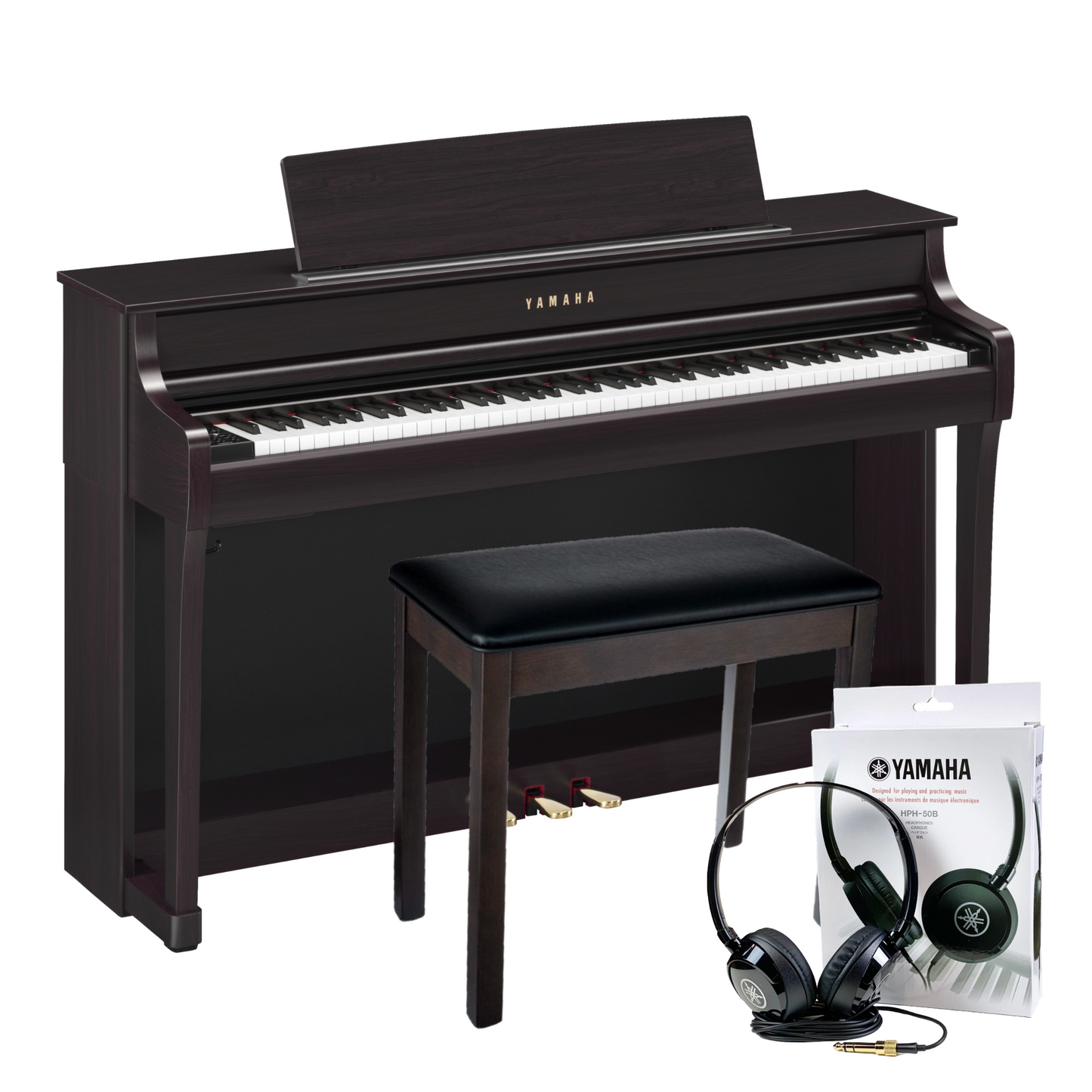 Yamaha CLP845R Rosewood Branded Accessories Package | £150 Cashback Offer