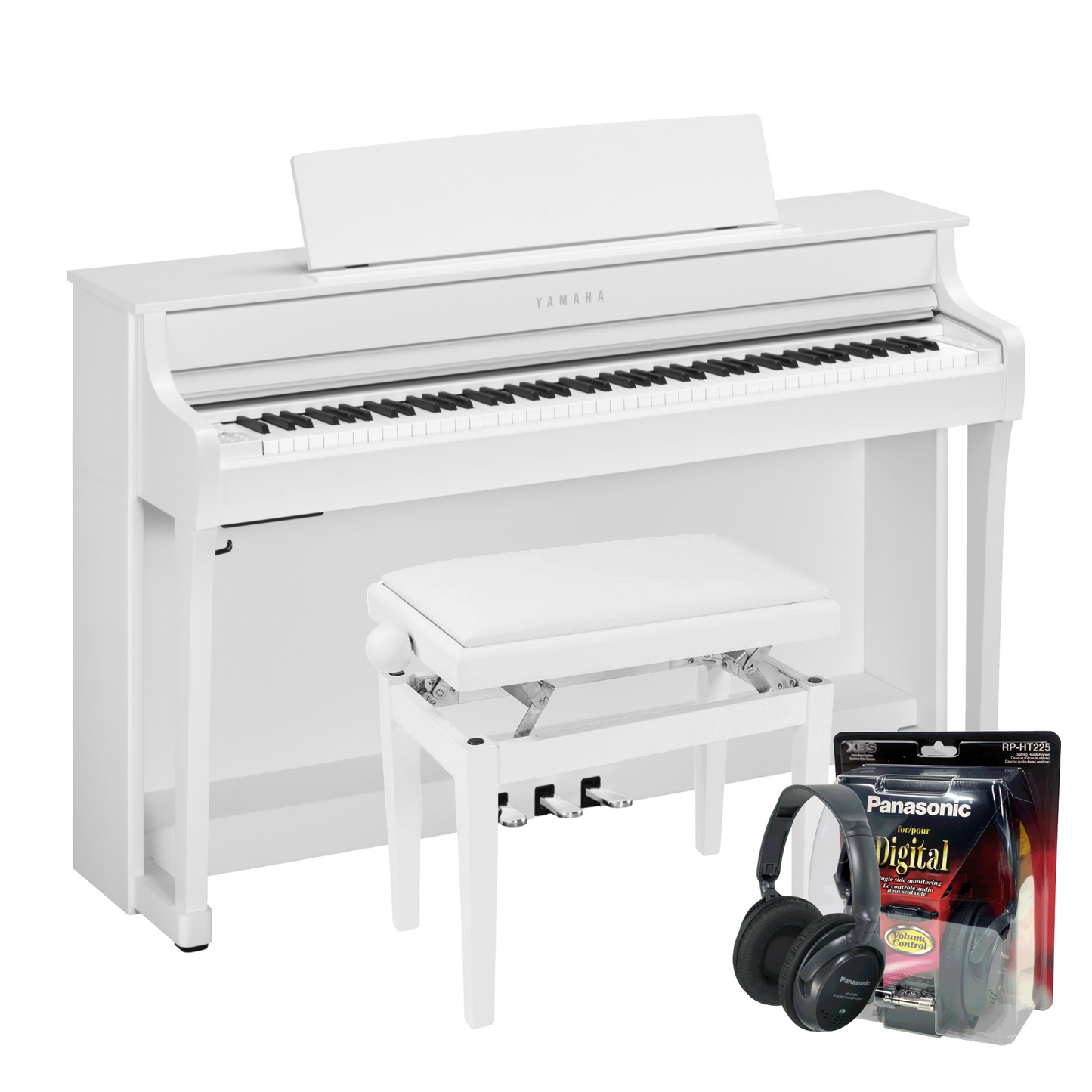 Yamaha CLP845WH White Digital Piano Value Package