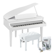 Yamaha CLP865GP Polished White Concert Package