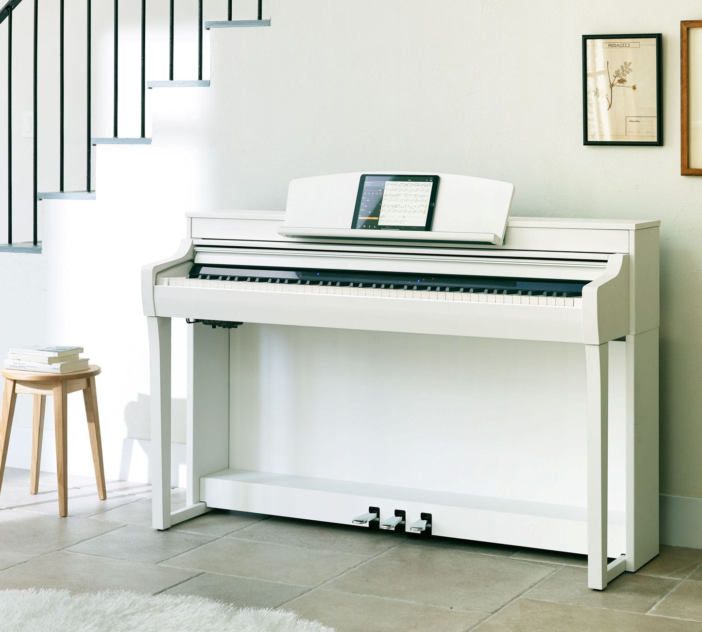 Yamaha CSP255 Digital Smart Piano; White
