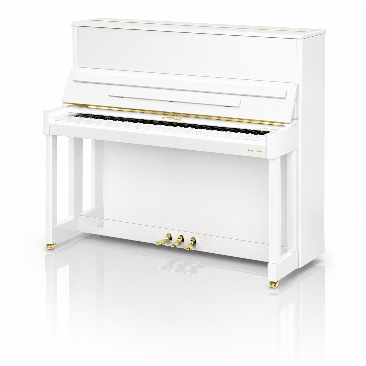 W. Hoffmann Vision V6 Upright Piano in Polished White