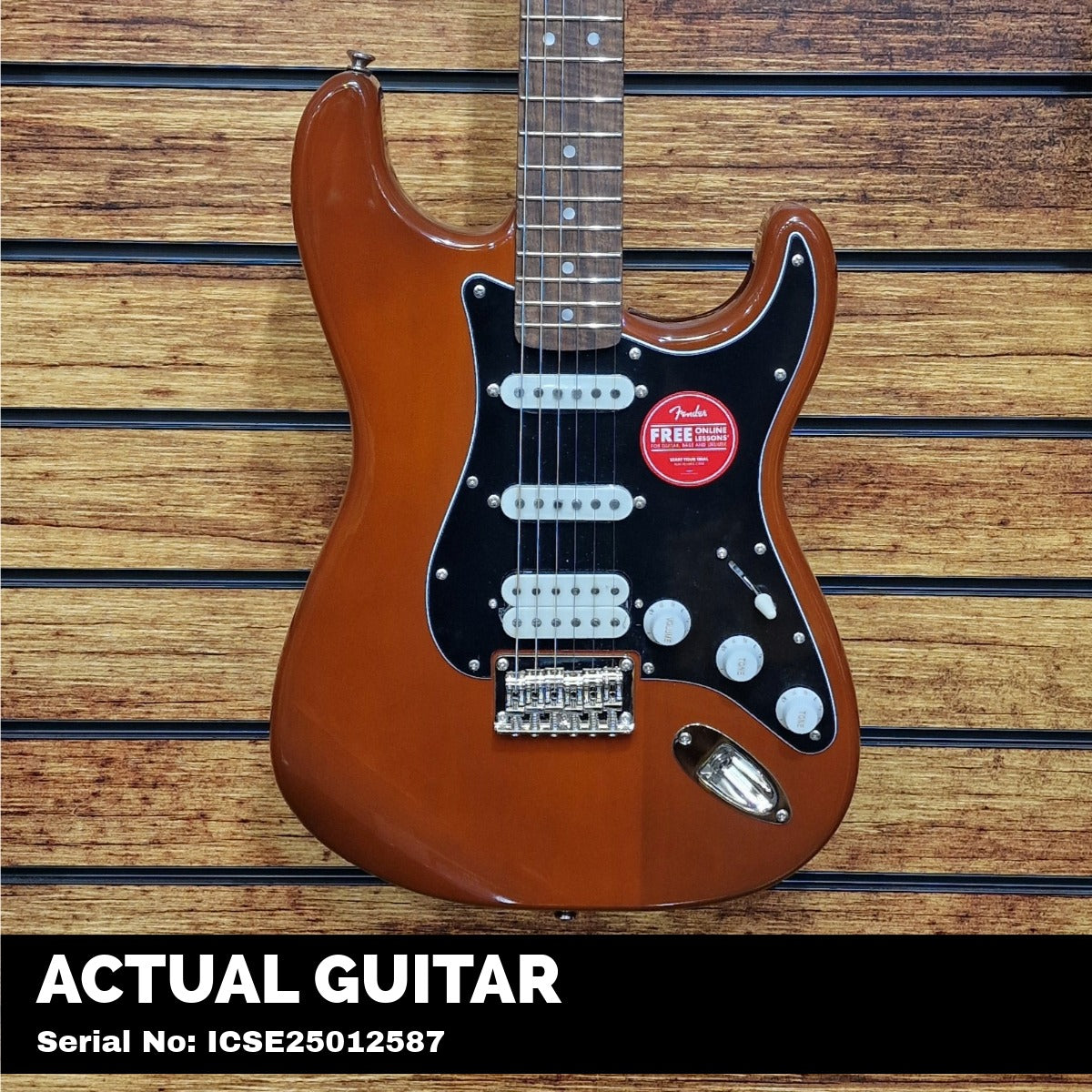 Squier Classic Vibe '70s Stratocaster HT HSS, Laurel Fingerboard, Black Pickguard, Mocha