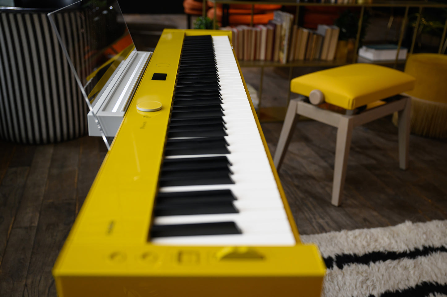 Casio Privia PX-S7000 Digital Piano with Wooden Keys; Harmonius Mustard