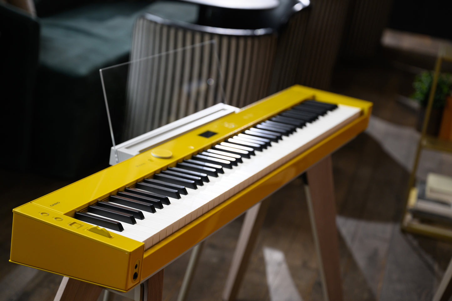 Casio Privia PX-S7000 Digital Piano with Wooden Keys; Harmonius Mustard