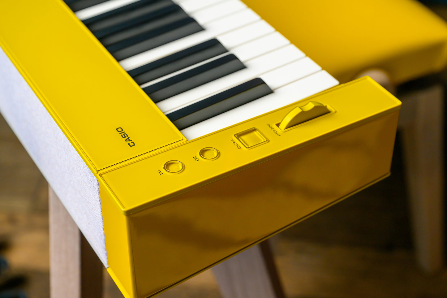 Casio Privia PX-S7000 Digital Piano with Wooden Keys; Harmonius Mustard