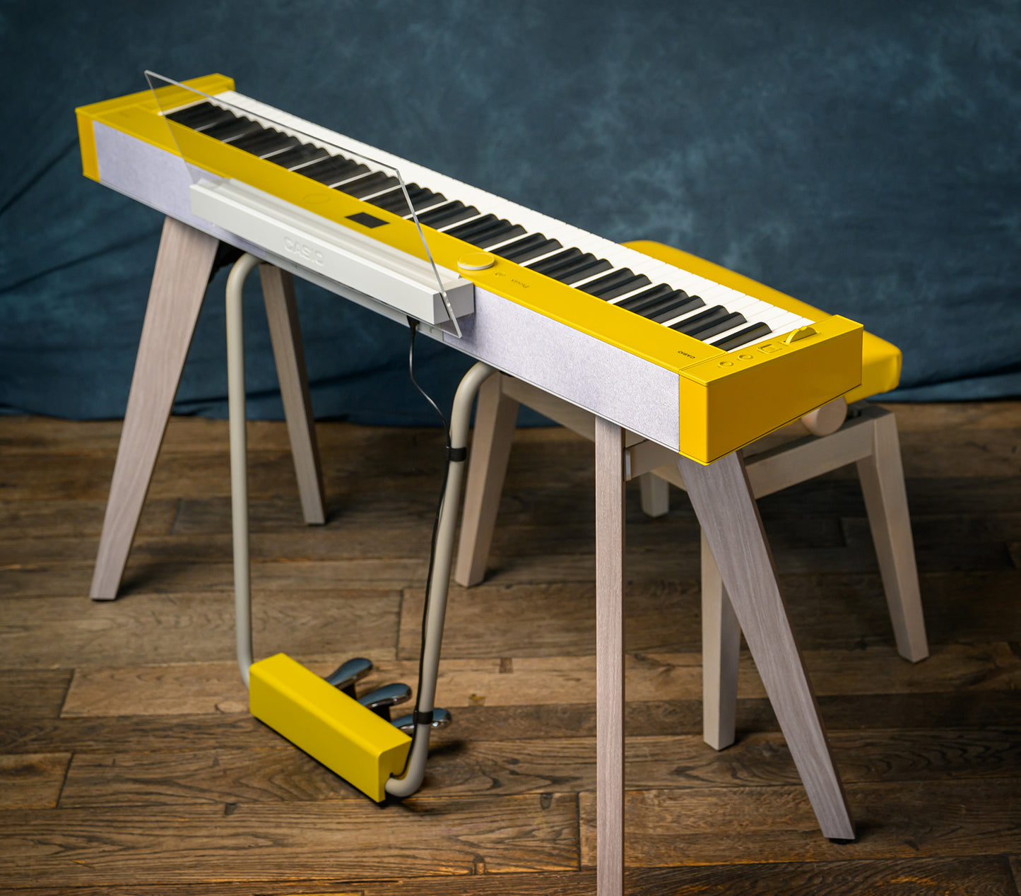 Casio Privia PX-S7000 Digital Piano with Wooden Keys; Harmonius Mustard