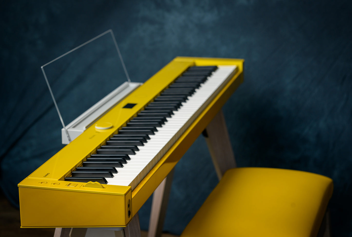Casio Privia PX-S7000 Digital Piano with Wooden Keys; Harmonius Mustard