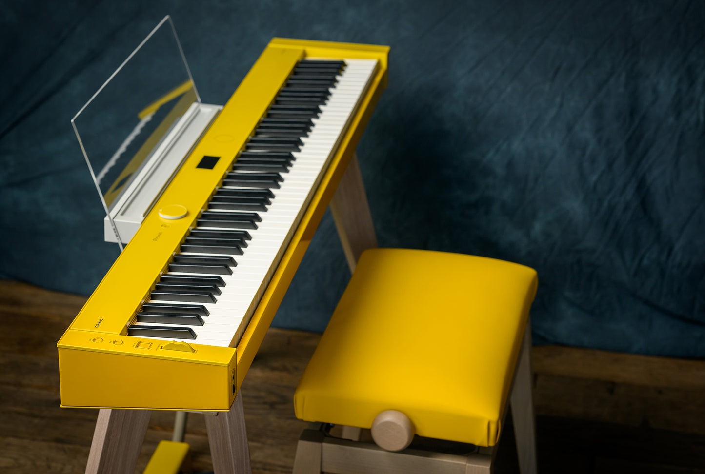 Casio Privia PX-S7000 Digital Piano with Wooden Keys; Harmonius Mustard