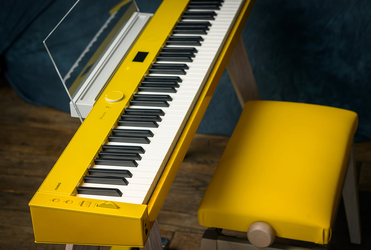 Casio Privia PX-S7000 Digital Piano with Wooden Keys; Harmonius Mustard