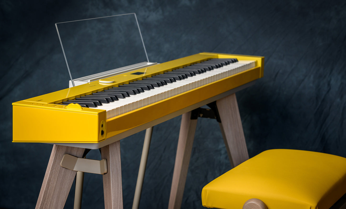 Casio Privia PX-S7000 Digital Piano with Wooden Keys; Harmonius Mustard